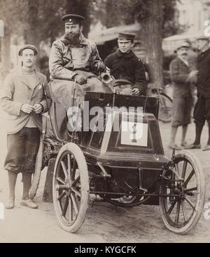 René de Knyff, Vainqueur du Parigi-bordeaux 1898 Foto Stock