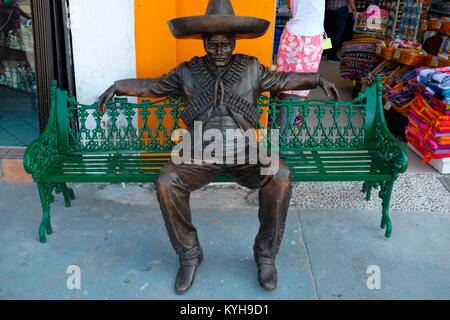 Caricature messicano sul display, Cozumel, Messico. Foto Stock