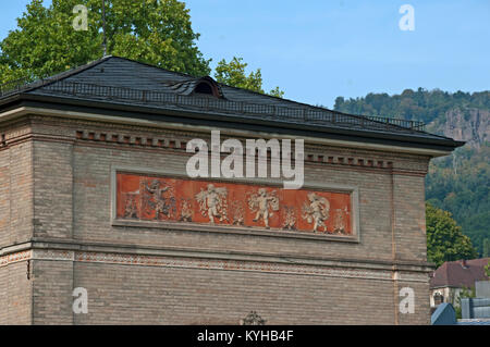 Ala Est Trinkhalle Hall della pompa di scarico, Baden-Baden, città termale, Foresta Nera, Baden Wurttemberg, Germania, Foto Stock