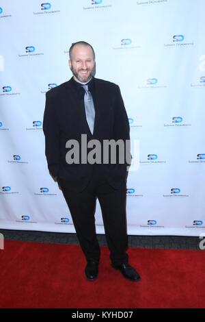 Suzanne DeLaurentiis festa di Natale - Arrivi con: Brandon George dove: Sherman Oaks, California, Stati Uniti quando: 14 Dic 2017 Credit: WENN.com Foto Stock