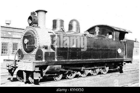 La SAR classe H2 è una locomotiva a vapore sudafricana con una disposizione delle ruote 4-8-2T, utilizzata per il servizio ferroviario pesante e parte della storia ferroviaria del paese. Foto Stock