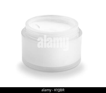 Profumo crema isolato su sfondo bianco Foto Stock