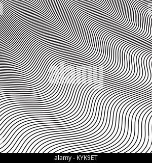 Curve di linee ondulate. Abstract onde di mezzitoni. Vettore sfondo grafico per la progettazione Illustrazione Vettoriale