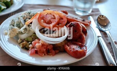 Il cibo al buffet Pig out di giorno e' sul My Lunch Edge Restaurant Hilton Pattaya Thailand, tutto quello che potete mangiare Foto Stock