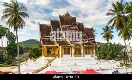 Tempio di Royal Palace Museum Luang Prabang, Laos. Foto Stock