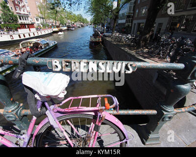 Brug 65, Berensluis, in de Berenstraat over de Prinsengracht foto 1 Foto Stock