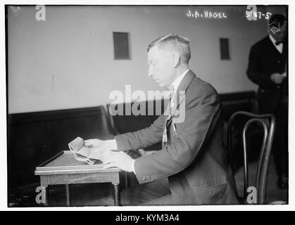 Questa fotografia storica della Biblioteca del Congresso mostra JA Hagel, che cattura un momento nel tempo e fornisce informazioni sul suo ruolo all'inizio del XX secolo. Foto Stock