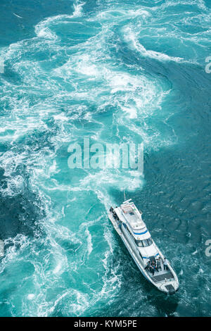 Idromassaggi vista da Uzunomichi, Naruto City, Prefettura di Tokushima, Giappone. Foto Stock