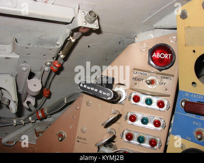 Un'immagine storica relativa al progetto Mercury, che mostra i primi sforzi di esplorazione spaziale e la tecnologia utilizzata nelle prime missioni spaziali con equipaggio umano in America. Foto Stock