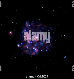 Una fotografia della Pinwheel Galaxy (M101), scattata utilizzando l'imaging a raggi X. L'immagine cattura la struttura a spirale e le caratteristiche principali della galassia, offrendo uno sguardo alla vastità dell'universo. Foto Stock
