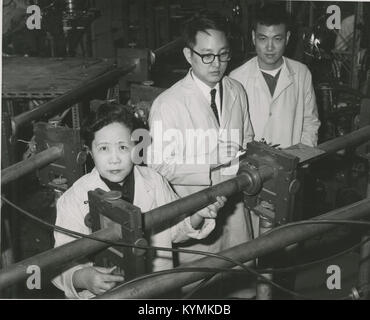 Da sinistra a destra Chien-shiung Wu (1912-1997), YK Lee e LW 6891732793 o Foto Stock