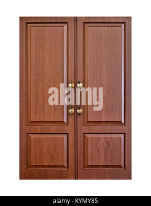 Moderna porta in legno Foto Stock