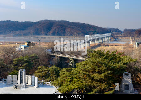 Corea del Sud zona smilitarizzata DMZ Foto Stock