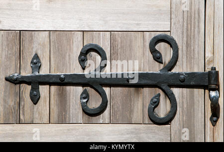 Decorativa cerniera della porta Foto Stock