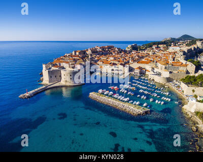Dubrovnik dall'aria Foto Stock