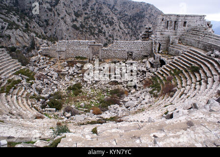 Teatro di Termessos vicino a Antalya Foto Stock