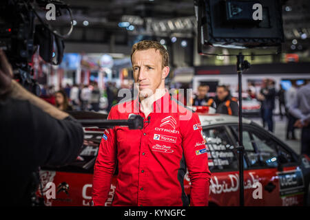 Kris Meeks della Citroen Total Abu Dhabi WRT al lancio di WRC, Autosport International Racing Car Show 2018 a NEC Foto Stock