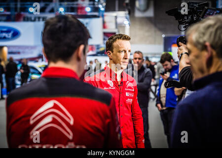 Kris Meeks della Citroen Total Abu Dhabi WRT al lancio di WRC, Autosport International Racing Car Show 2018 a NEC Foto Stock