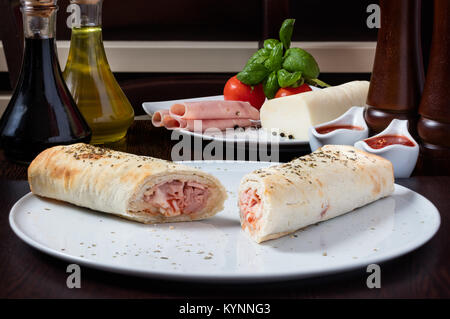 Strega sandwich con prosciutto e formaggio Foto Stock