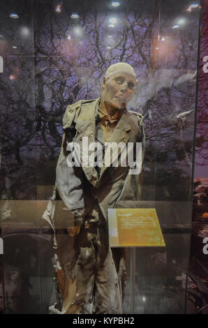 GUANAJUATO, Messico - 06 Maggio 2013: El Museo De Las Momias, mummie di Guanajuato, sepolto nel 1833 a causa di una epidemia di colera, una mummificazione naturale. Foto Stock