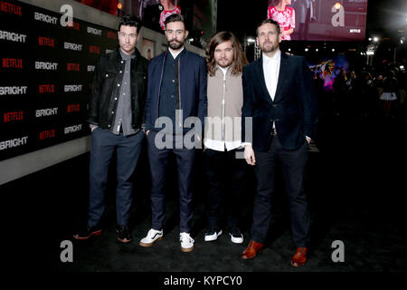 London premiere di Netflix 'luminoso' al BFI Southbank di Londra. Dotato di: Bastille dove: Londra, Regno Unito quando: 15 Dic 2017 Credit: JRP/WENN Foto Stock
