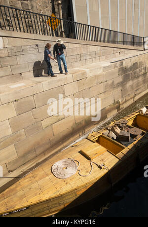 Lockport quartiere blocca Canale Erie NY Foto Stock