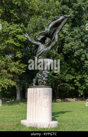 I soldati e marinai della Confederazione Memorial, Gettysburg National Military Park, Pennsylvania, Stati Uniti. Foto Stock