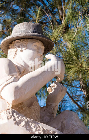 Statua di Timple Player Tetir Puerto del Rosario Fuerteventura Isole Canarie Spagna Foto Stock