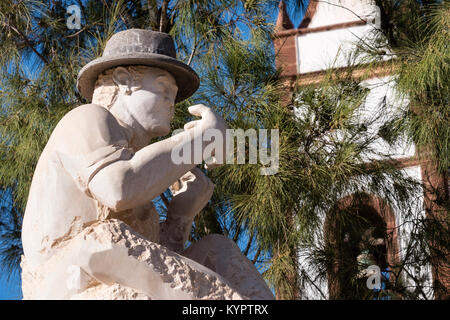 Statua di Timple Player Tetir Puerto del Rosario Fuerteventura Isole Canarie Spagna Foto Stock