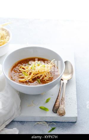 Vegetali zuppa Manchow Foto Stock