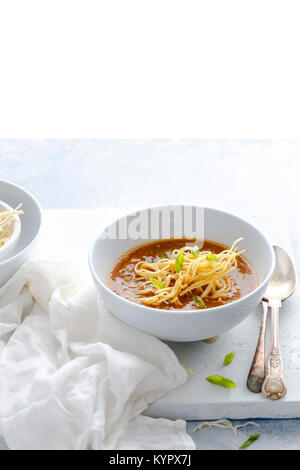 Vegetali zuppa Manchow Foto Stock