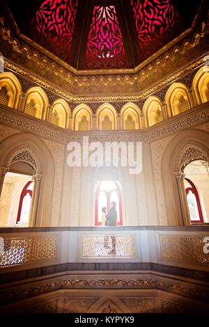 Monserrate Palace all'interno di Sintra Portogallo Foto Stock
