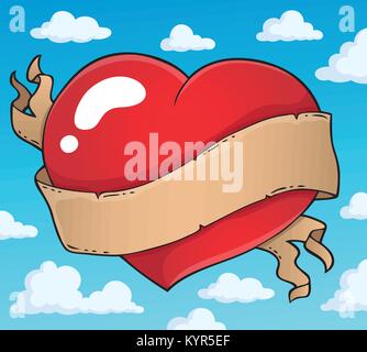 Cuore di san valentino argomento immagine 3 - eps10 illustrazione vettoriale. Illustrazione Vettoriale