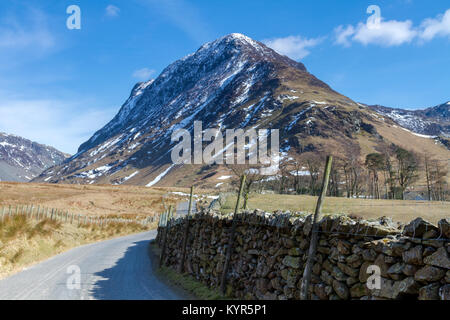 Buttermere e Crummock acqua nel Lake District inglese Foto Stock