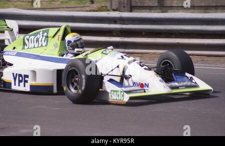 Jose Luis di Palma, Team AJS, Reynard 91D, Brirish Campionato di Formula 2, Oulton Park, 19 Luglio 1992 Foto Stock