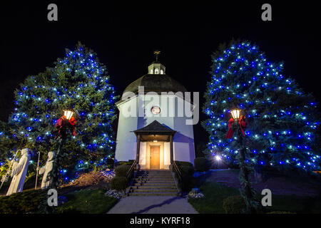 La Cappella Memoriale di Silent Night è una replica della chiesa di San Nicola a Oberndorf, Austria dove il carol Silent Night è stato originariamente composto. Foto Stock