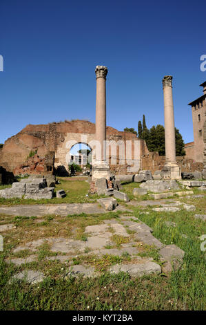 Italia, Roma, foro Romano, Basilica Aemilia Foto Stock