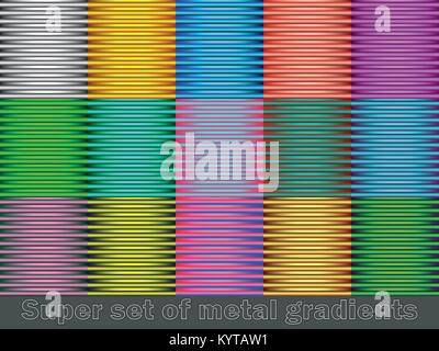 Set di linee colorate sfondi. Facile da cambiare i colori. eps 10 Illustrazione Vettoriale