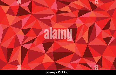 Rosso rubino bassa poli arte vettore sfondo grafico Illustrazione Vettoriale