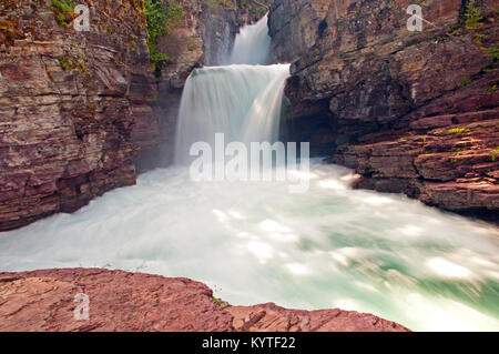 St Mary's rientra nel Parco Nazionale di Glacier nel Montana Foto Stock