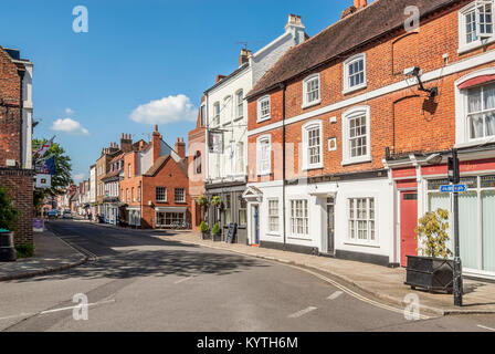 Eton High Street a Ponte di Windsor. Eton, Berkshire, Inghilterra Foto Stock