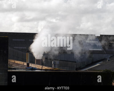 China clay Imerys e Cornwall consiglio inceneritore St Dennis.Cornovaglia Foto Stock