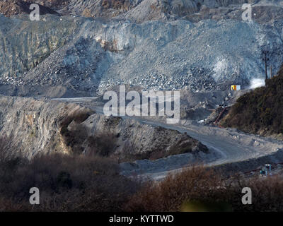 China clay Imerys e Cornwall consiglio inceneritore St Dennis.Cornovaglia Foto Stock