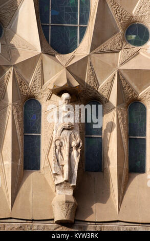 Dettagli esterni;sagrada familia;barcelona Foto Stock