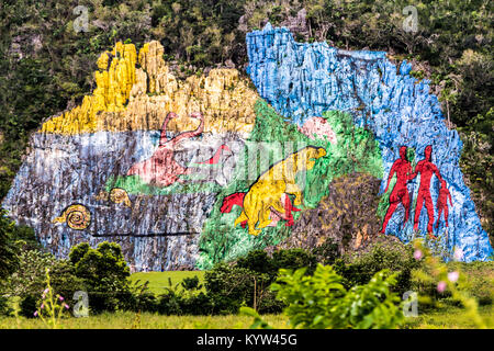 Vi ales valley view in Cuba. Unreal natura in montagna con laghi, montagna, alberi, wildlife- Foto Stock