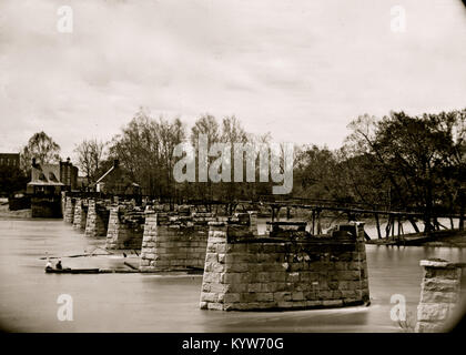 Richmond, Virginia rovine di Mayo's Bridge Foto Stock