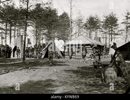 Stazione di Brandy, Virginia (vicinanze). Sede centrale, 1° Brigata, artiglieria a cavallo Foto Stock