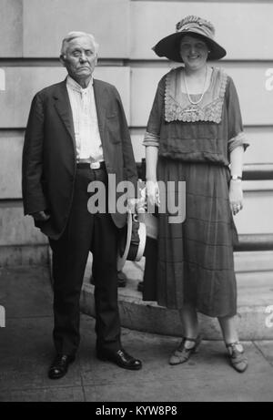 Asa Griggs Candler (1851-1929), Coca-Cola Company fondatore, e sua moglie Lucy Elizabeth Howard in una fotografia 1923. (USA) Foto Stock