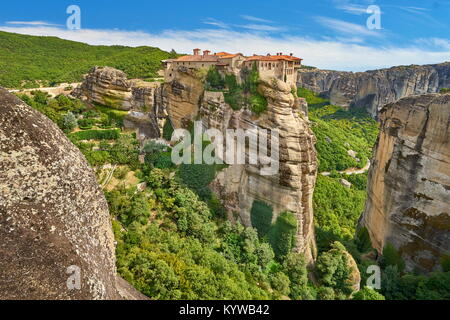 Meteora Varlaam Monastero, Grecia Foto Stock