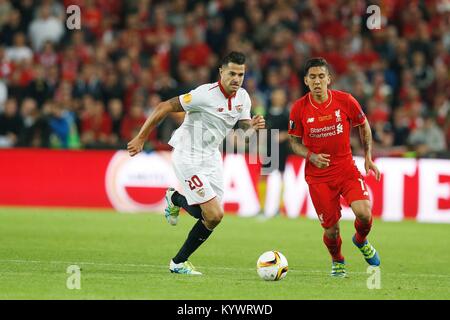 Basel, Svizzera. 18 Maggio, 2016. Vitolo (Sevilla) Calcio/Calcetto : UEFA Europa League match finale tra Liverpool FC 1-3 Sevilla FC al St. Jakob-Park a Basilea in Svizzera . Credito: Mutsu Kawamori/AFLO/Alamy Live News Foto Stock